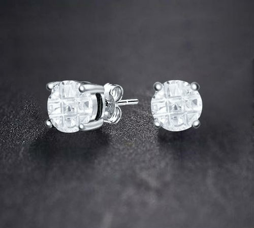 PURE Round Invisible CZ Stud