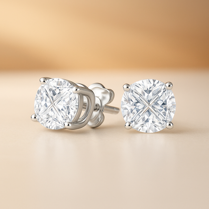 PURE Round Invisible CZ Stud