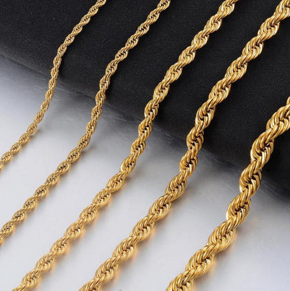 14K Gold Rope Chain